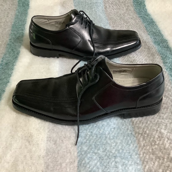Stacy Adams leather dress shoes black They are used only once. Size 13 M - Picture 4 of 8